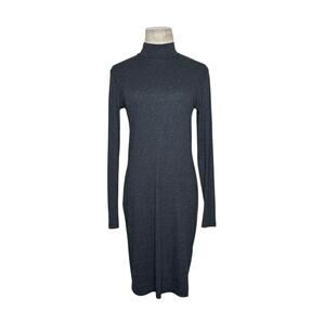 H&M Divided gray high neck long sleeves sweater dress size M